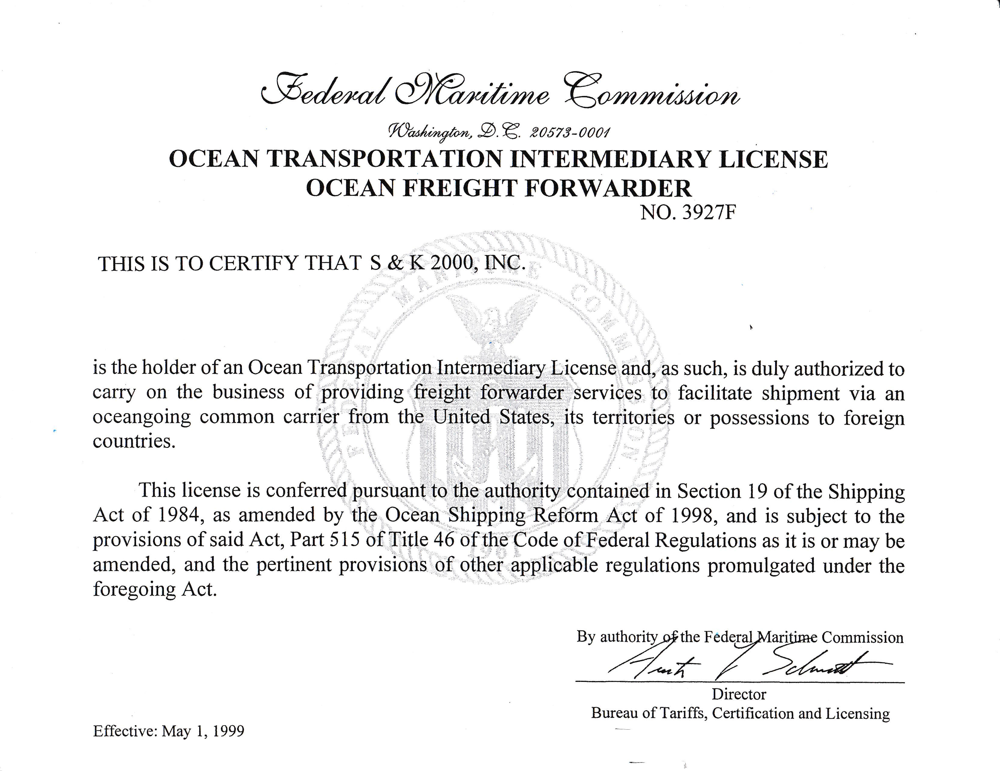 Federal Maritime Comission