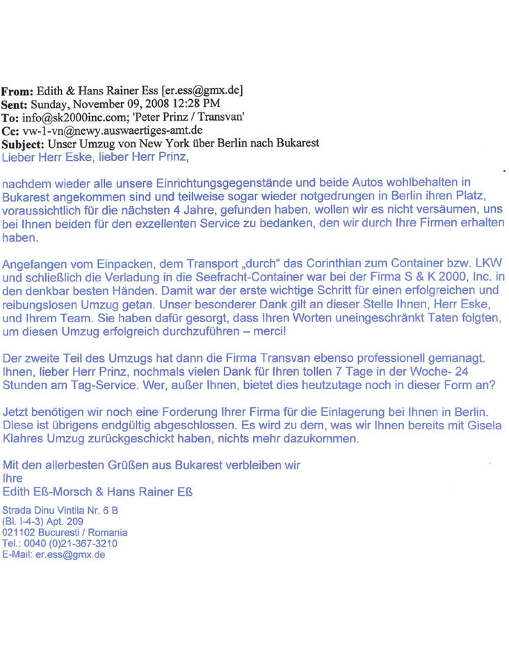 Consulate General of Germany - Edith & Hans Rainer Ess