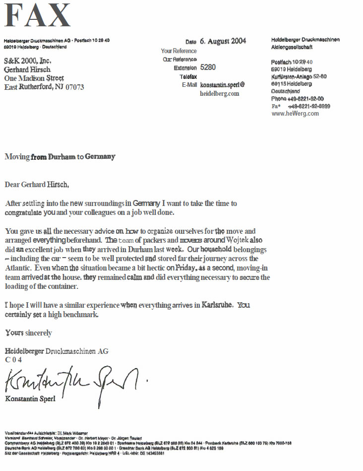 Heidelberger Druckmaschinen AG – Konstantin Sperl